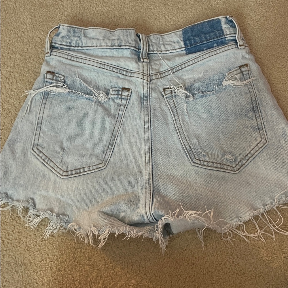 Abercrombie & Fitch Light Blue Denim Shorts